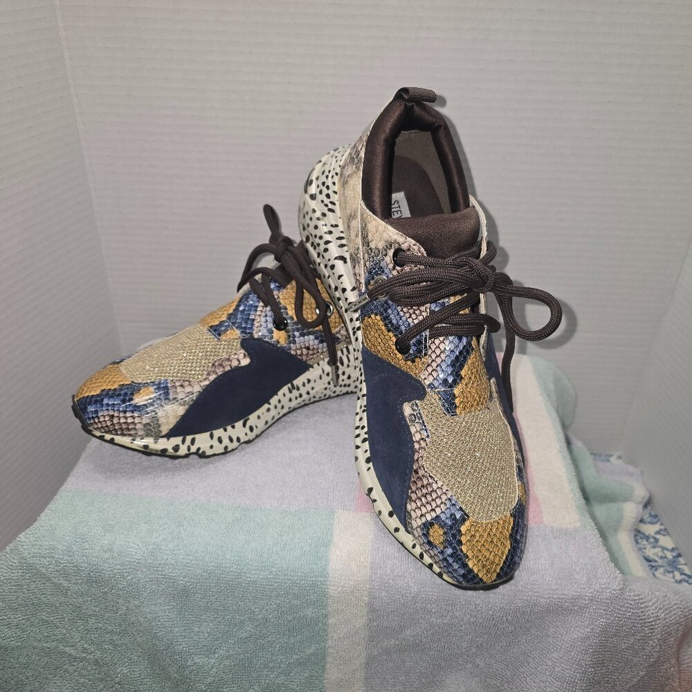 Steve Madden Women's Cliff Sneaker Snake & Leopard